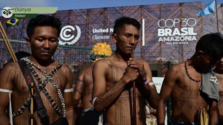 Belem’de yerliler COP30’un “sahte çözümleri”ni protesto ediyor