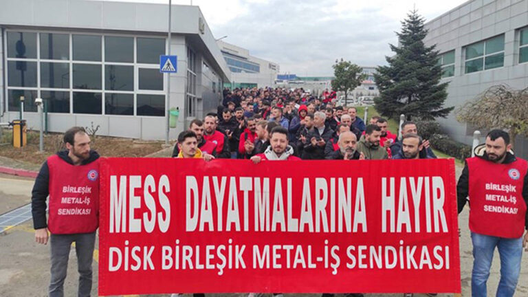 MESS tüm fabrikalarda protesto ediliyor