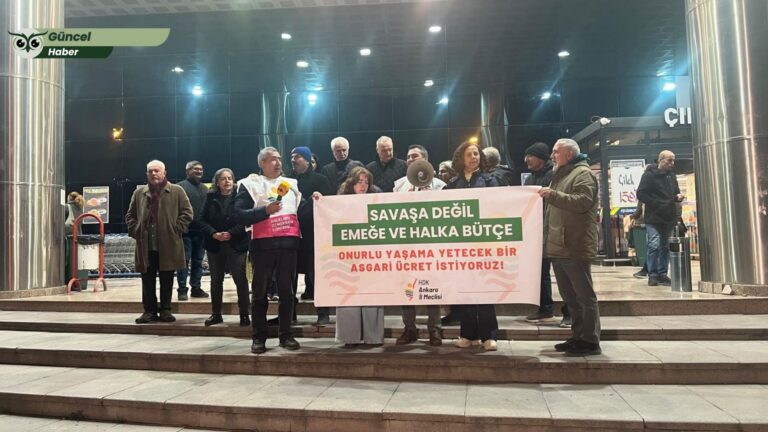 HDK Ankara: “Halkın Onayıyla Oluşacak Bir Bütçe, Barış ve Demokratik Toplumun Şartıdır”