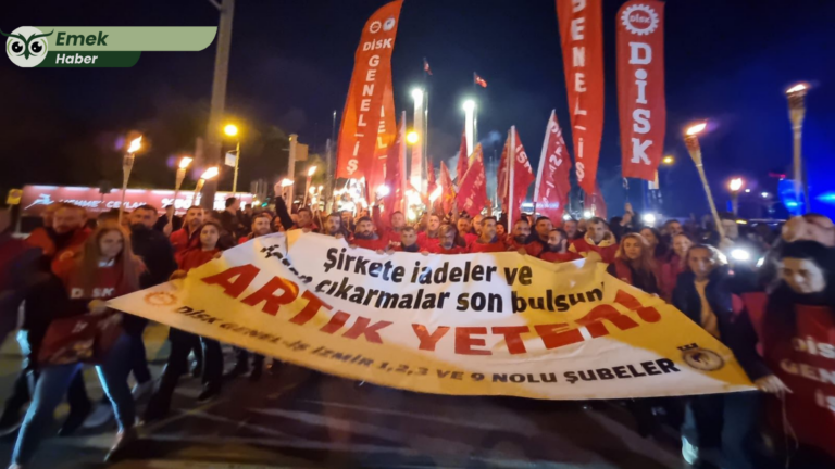 İzmir’de belediye işçileri sokakta: “Havuz sistemi kalksın, alacaklarımız ödensin”