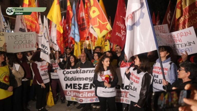 Sendikalardan MESEM protestosu: “Tutuklanan gençler serbest bırakılsın, bu yolda mücadeleye devam edeceğiz”