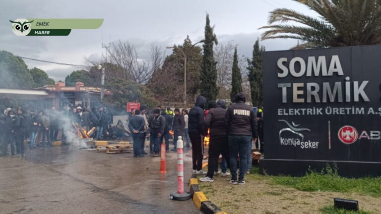 Soma Termik Santrali’nde TİS farkı tepkisi: İşçiler eylemde