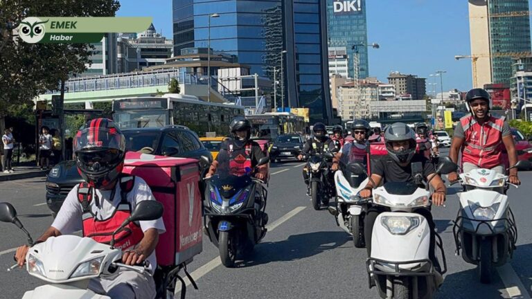 Motosikletli kuryelerden çağrı: “Bizi fark edin, her motosiklet bir hayattır”