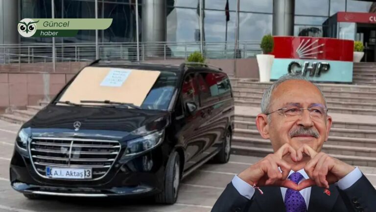 Kılıçdaroğlu’ndan halkın iradesine karşı akılalmaz oyun: Kendi kullandığı makam aracına “Haram” yazısı astı!