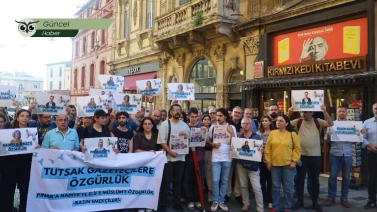 İstanbul’da tutuklu gazeteciler için eylem: “Özgür basın susturulamaz”