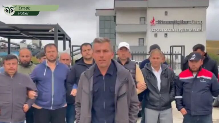 Özşen Madencilik işçileri yerin 1200 metre altında açlık grevine başladı