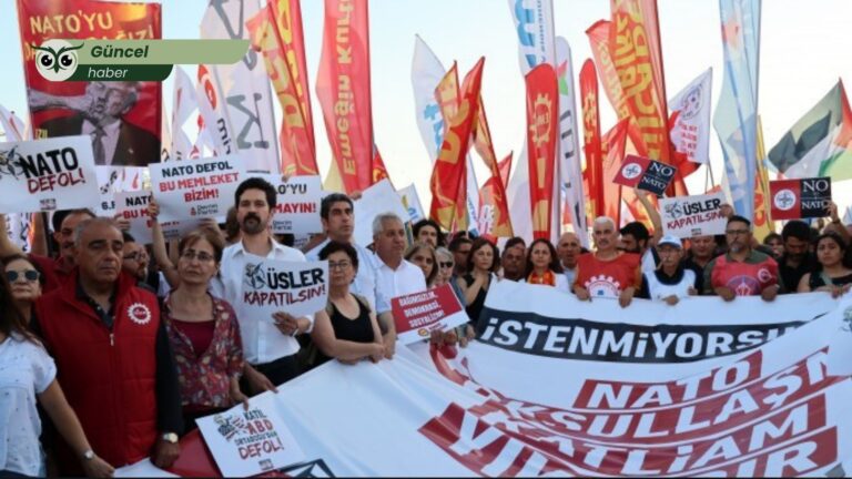 “NATO yoksullaşma, katliam ve yıkımdır”: İstanbul’da binlerce yurttaştan Ankara’daki zirve öncesi protesto yürüyüşü!