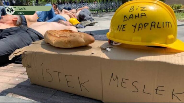 Doruk Madencilik işçilerinden holding önünde 7/24 eylem: “Sözler tutulmadı, paramızı almadan gitmiyoruz”