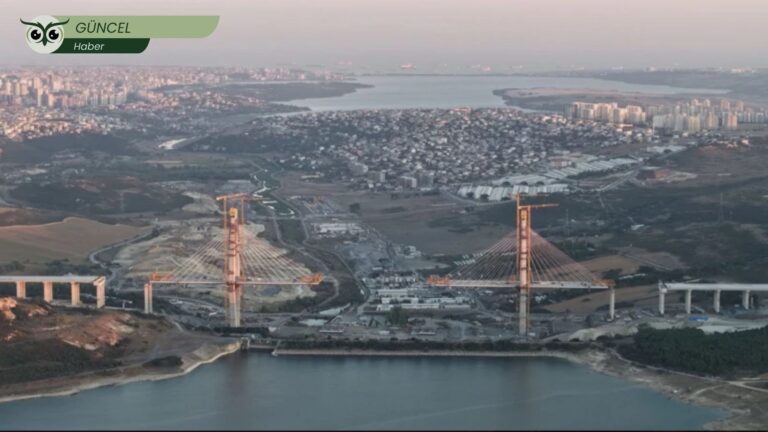 Kanal İstanbul’un ilk köprüsünde tabliye montajı sürüyor: Proje tartışmaları yeniden gündemde