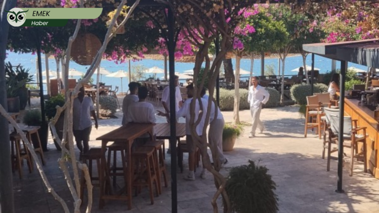 Bodrum’da plaj çalışanlarından iş bırakma eylemi: “Denize sıfır işletme, emeğe sıfır ücret”