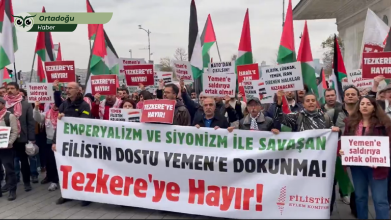 Üsküdar’da Yemen Halkıyla Dayanışma Eylemi: “Filistin Dostu Yemen’e Dokunma!”