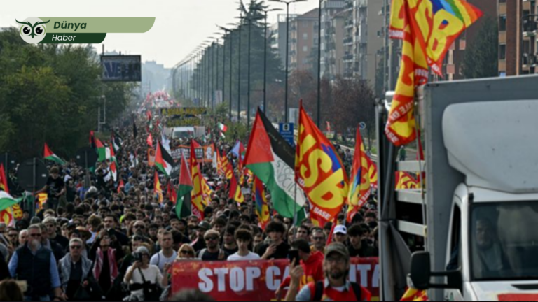 İtalya genelinde hükümet karşıtı geniş çaplı protestolar düzenlendi