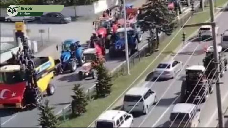 Yükselen mazot fiyatlarına ve açlığa direnen çiftçiye polisten barikat: Bafralı üreticiler traktörleriyle kent merkezine aktı!